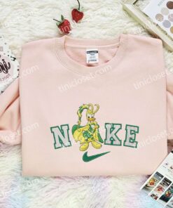 Donald Duck Loki Embroidered Shirt, Marvel Movie Embroidered Hoodie, Disney Characters Embroidered T Shirt (2)