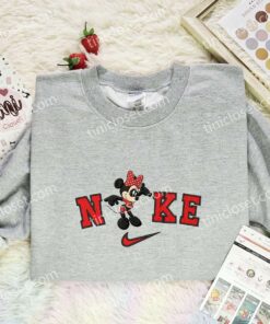 Minnie Mouse Elastigirl Embroidered Shirt, Cartoon Embroidered Hoodie, Disney Characters Embroidered T Shirt (3)