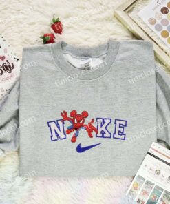 Mickey Mouse Spider-Man Embroidered Shirt, Movie Embroidered Hoodie, Disney Characters Embroidered T-Shirt 1 Mickey Mouse Spider Man Embroidered Shirt, Movie Embroidered Hoodie, Disney Characters Embroidered T Shirt (1)