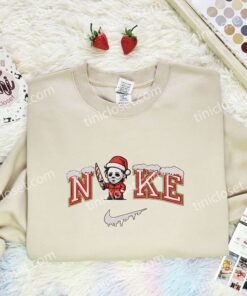 Michael Myers Xmas Embroidered Shirt, Halloween Embroidered Hoodie, Christmas Embroidered T-Shirt 1 Michael Myers Xmas Embroidered Shirt, Halloween Embroidered Hoodie, Christmas Embroidered T Shirt (2)