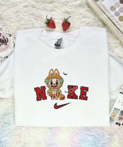 Labubu Pumpkin Clown Embroidered Shirt, Art Toy Embroidered Hoodie, Halloween Embroidered Sweatshirt 2 Labubu Pumpkin Clown Embroidered Shirt, Art Toy Embroidered Hoodie, Halloween Embroidered Sweatshirt (3)