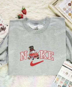 Pixar Cars Xmas Embroidered Shirt, Cartoon Embroidered Hoodie, Christmas Embroidered T-Shirt 1 Pixar Cars Xmas Embroidered Shirt, Cartoon Embroidered Hoodie, Christmas Embroidered T Shirt (1)