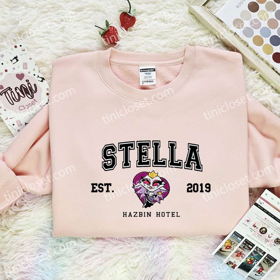 Stella Hazbin Hotel Embroidered Shirt, Cartoon Embroidered Hoodie, Best Gift Idea