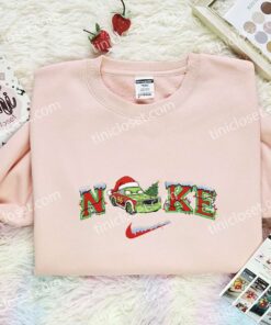 Chick Hicks Xmas Embroidered Shirt, Disney Pixar Cars Characters Embroidered Hoodie, Best Christmas Gift (1)