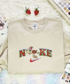 Crush Turtle Xmas Embroidered Shirt, Disney Finding Nemo Characters Embroidered Hoodie, Best Christmas Gift (2)