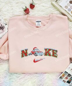 Sally Carrera Xmas Embroidered Shirt, Disney Pixar Cars Characters Embroidered Hoodie, Best Christmas Gift (1)