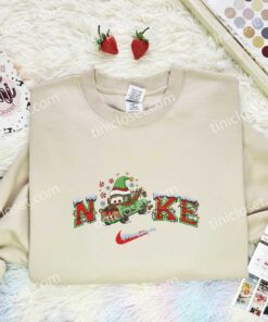 Tow Mater Xmas Embroidered Shirt, Disney Pixar Cars Characters Embroidered Hoodie, Best Christmas Gift (2)