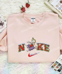 White Rabbit Embroidered Shirt, Disney Alice In Wonderland Characters Embroidered Hoodie, Best Christmas Gift (3)