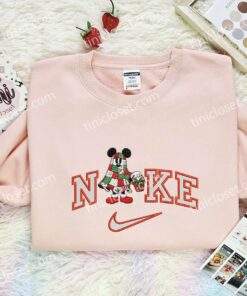 Mickey Mouse Xmas Ghost Embroidered Shirt, Disney Characters Embroidered Hoodie, Best Christmas Gift (2)