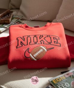 Rugby Ball Embroidered Sweatshirt, NFL Embroidered Shirt, Best Sports Gift Idea 1 Rugby Ball Embroidered Sweatshirt, NFL Embroidered Shirt, Best Sports Gift Idea