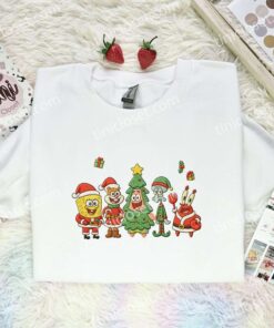 Spongebob Squarepants Xmas Team Embroidered Shirt, Cartoon Embroidered Hoodie, Best Christmas Gift 1 Spongebob Squarepants Xmas Team Embroidered Shirt, Cartoon Embroidered Hoodie, Best Christmas Gift (1)