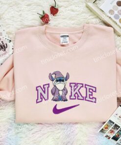 Stitch Dumbledore Embroidered Shirt, Harry Potter Movie Embroidered Hoodie, Disney Characters Embroidered T-Shirt 1 Stitch Dumbledore Embroidered Shirt, Harry Potter Movie Embroidered Hoodie, Disney Characters Embroidered T Shirt (2)