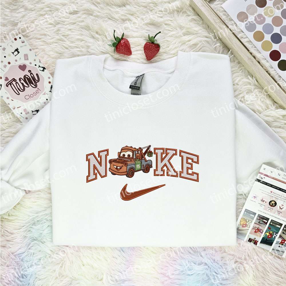 Tow Mater Xmas Embroidered Shirt, Disney Cars Characters Embroidered Hoodie, Best Christmas Gift Tow Mater Xmas Embroidered Shirt, Disney Cars Characters Embroidered Hoodie, Best Christmas Gift