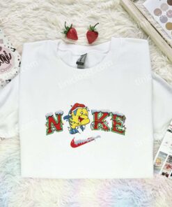 Flounder Xmas Embroidered Shirt, Little Mermaid Disney Characters Embroidered Hoodie, Best Christmas Gift