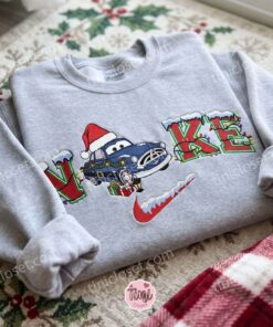 Sally Carrera Wearing a Santa Hat Cars Embroidered Shirt, Disney Pixar Characters Embroidered Hoodie, Best Christmas Gift 1 Sally Carrera Wearing a Santa Hat Cars Embroidered Shirt, Disney Pixar Characters Embroidered Hoodie, Best Christmas Gift (2)