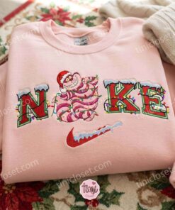 Cheshire Cat Xmas Embroidered Shirt, Disney Characters Embroidered Hoodie, Best Christmas Gift 5 Cheshire Cat Xmas Embroidered Shirt, Disney Characters Embroidered Hoodie, Best Christmas Gift (4)