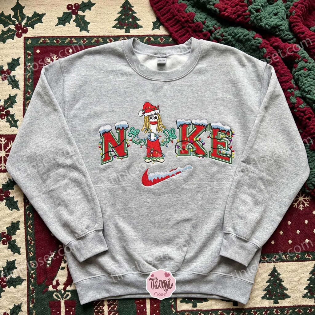 Forky Xmas Embroidered Shirt, Disney Toy Story Embroidered Hoodie, Best Christmas Gift Forky Xmas Embroidered Shirt, Disney Toy Story Embroidered Hoodie, Best Christmas Gift