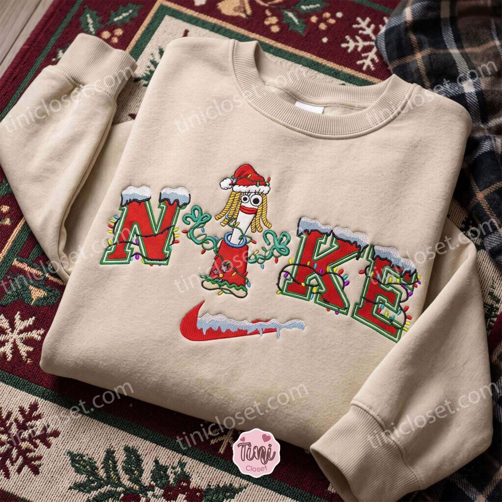 Forky Xmas Embroidered Shirt, Disney Toy Story Embroidered Hoodie, Best Christmas Gift Forky Xmas Embroidered Shirt, Disney Toy Story Embroidered Hoodie, Best Christmas Gift