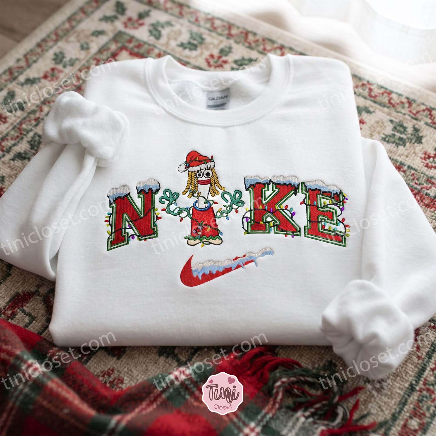 Forky Xmas Embroidered Shirt, Disney Toy Story Embroidered Hoodie, Best Christmas Gift Forky Xmas Embroidered Shirt, Disney Toy Story Embroidered Hoodie, Best Christmas Gift