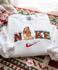 Lady Christmas Embroidered Shirt, Lady And The Tramp Characters Embroidered Hoodie, Disney Characters Embroidered Sweatshirt, Best Christmas Gift 1 Lady Christmas Embroidered Shirt, Lady And The Tramp Characters Embroidered Hoodie, Disney Characters Embroidered Sweatshirt, Best Christmas Gift (1)