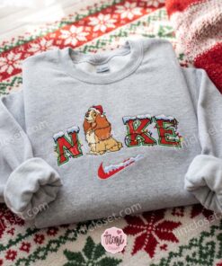 Lady Christmas Embroidered Shirt, Lady And The Tramp Characters Embroidered Hoodie, Disney Characters Embroidered Sweatshirt, Best Christmas Gift 2 Lady Christmas Embroidered Shirt, Lady And The Tramp Characters Embroidered Hoodie, Disney Characters Embroidered Sweatshirt, Best Christmas Gift (3)