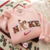 Christmas Bambi Embroidered Shirt, Disney Characters Embroidered Hoodie, Best Christmas Gift