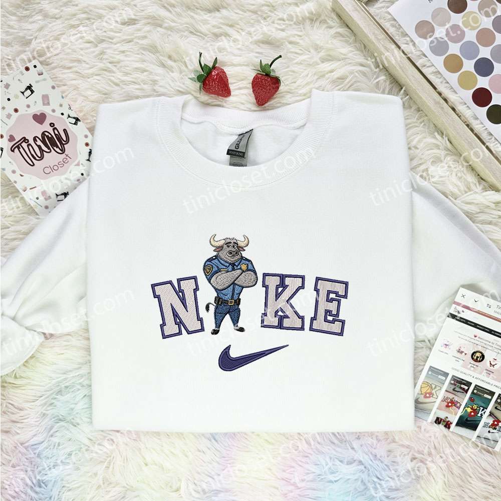 Bogo Embroidered Shirt, Disney Zootopia Embroidered Hoodie, Best Cartoon Gift