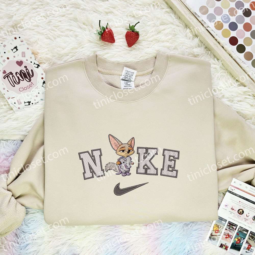 Finnick Embroidered Shirt, Disney Zootopia Embroidered Hoodie, Unique Birthday Gift Ideas