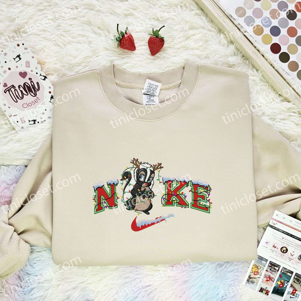 Flower Xmas Embroidered Shirt, Disney Characters Embroidered Hoodie, Best Christmas Gift