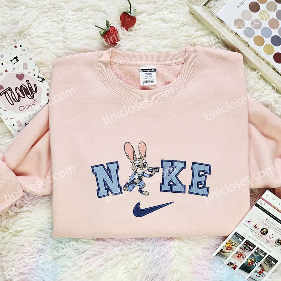 Judy Hopps Embroidered Shirt, Disney Zootopia Embroidered Hoodie, Unique Birthday Gift Ideas