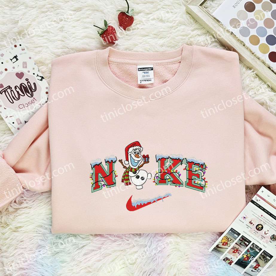 Olaf Xmas Embroidered Shirt, Disney Frozen Embroidered Hoodie, Best Christmas Gift