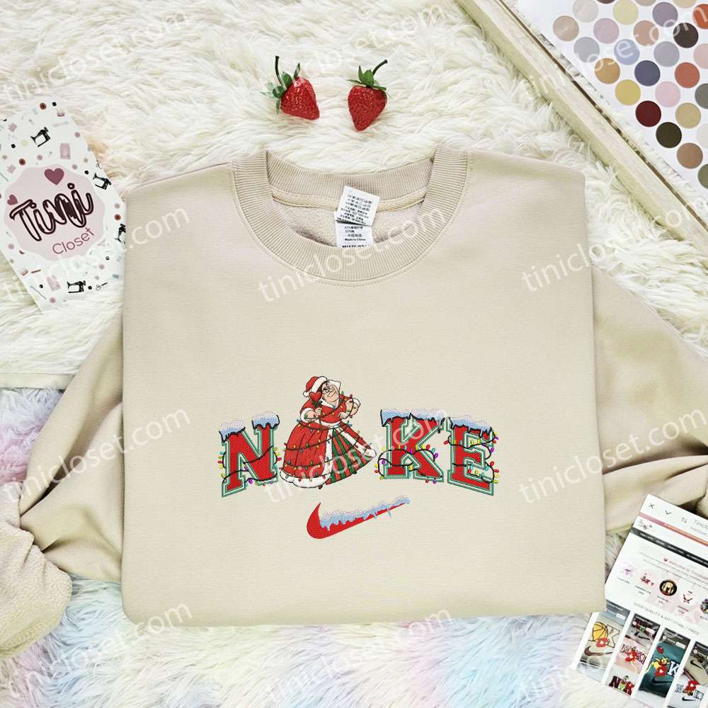 Queen Of Hearts Xmas Embroidered Shirt, Disney Characters Embroidered Hoodie, Best Christmas Gift