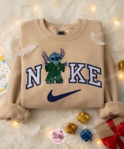 Stitch Slytherin Harry Potter Embroidered Shirt, Disney Characters Embroidered Sweatshirt, Unique Birthday Gifts 2 Stitch Slytherin Harry Potter Embroidered Shirt, Disney Character ( (3)
