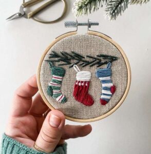 The raised stitches of an embroidered shirt activate instinctive response.