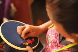 Embroidery is one of the oldest textile traditions in the world.
