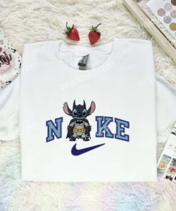 Stitch Batman Embroidered Shirt, DC Superhero Movie Embroidered Hoodie, Disney Characters Embroidered T-Shirt 2 Stitch Batman Embroidered Shirt, DC Superhero Movie Embroidered Hoodie, Disney Characters Embroidered T Shirt (2)