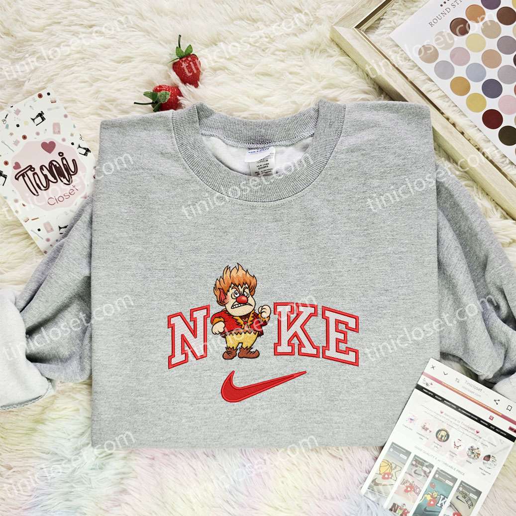 Heat Miser Embroidered Shirt, The Year Without A Santa Claus Cartoon Embroidered Hoodie, Best Christmas Gift Heat Miser Embroidered Shirt, The Year Without A Santa Claus Cartoon Embroidered Hoodie, Best Christmas Gift