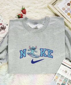 Stitch Surfing Embroidered Shirt, Cartoon Embroidered Hoodie, Disney Characters Embroidered T-Shirt 2 Stitch Surfing Embroidered Shirt, Cartoon Embroidered Hoodie, Disney Characters Embroidered T Shirt (3)