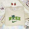 Stitch She Hulk Embroidered Shirt, Marvel Movie Embroidered Hoodie, Disney Characters Embroidered T-Shirt