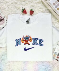 Stitch Human Torch Embroidered Shirt, Fantastic Four Movie Embroidered Hoodie, Disney Characters Embroidered T-Shirt 1 Stitch Human Torch Embroidered Shirt, Fantastic Four Movie Embroidered Hoodie, Disney Characters Embroidered T Shirt (1)