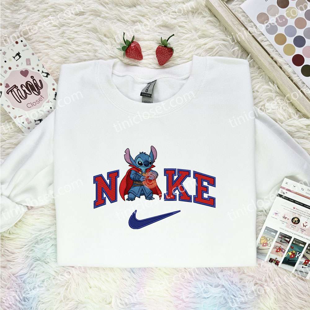 Stitch Dr Strange Embroidered Shirt, Marvel Movie Embroidered Hoodie, Disney Characters Embroidered T-Shirt Stitch Dr Strange Embroidered Shirt, Marvel Movie Embroidered Hoodie, Disney Characters Embroidered T-Shirt