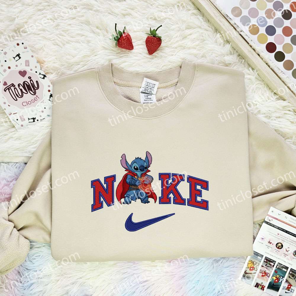 Stitch Dr Strange Embroidered Shirt, Marvel Movie Embroidered Hoodie, Disney Characters Embroidered T-Shirt Stitch Dr Strange Embroidered Shirt, Marvel Movie Embroidered Hoodie, Disney Characters Embroidered T-Shirt