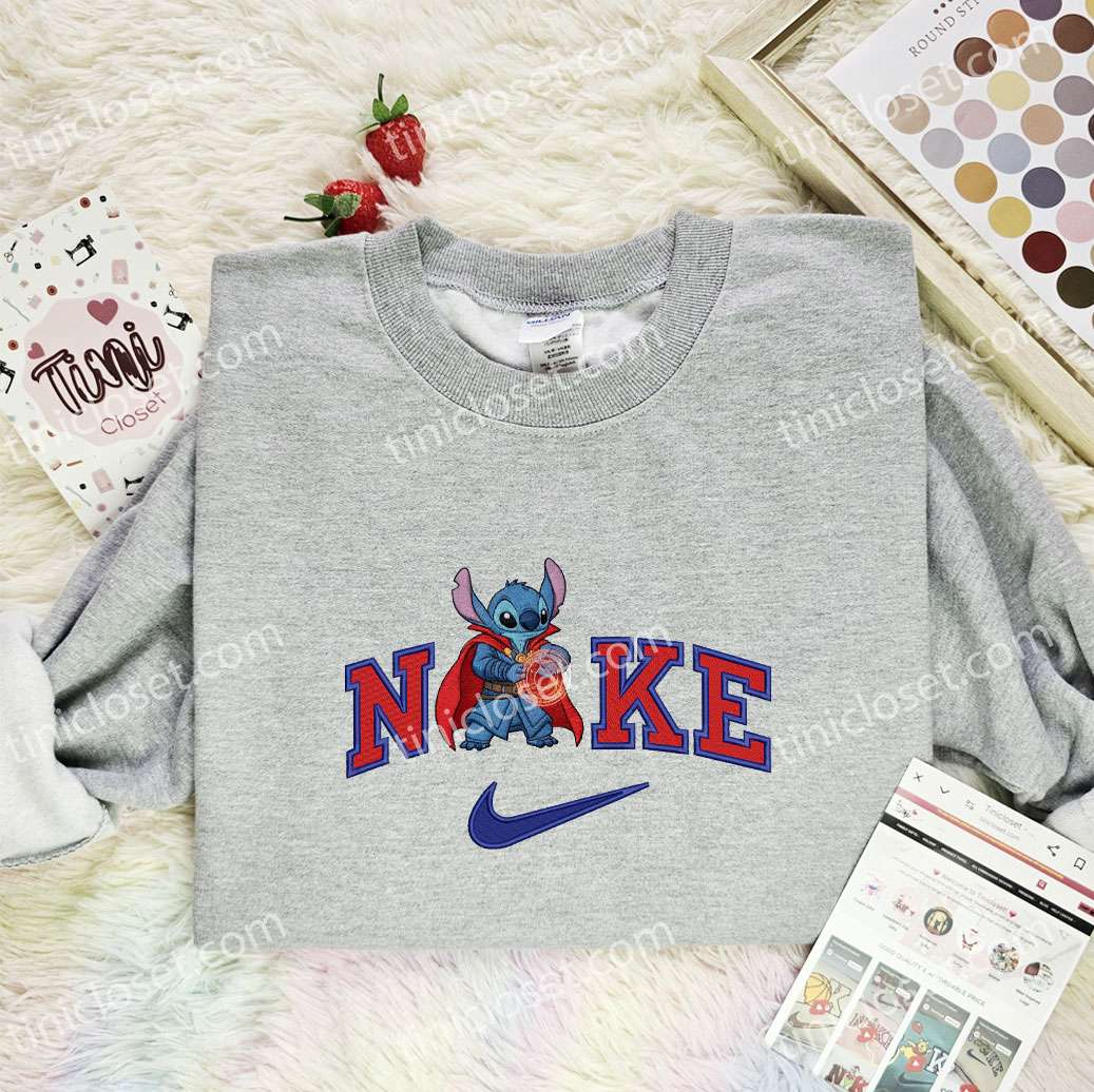 Stitch Dr Strange Embroidered Shirt, Marvel Movie Embroidered Hoodie, Disney Characters Embroidered T-Shirt Stitch Dr Strange Embroidered Shirt, Marvel Movie Embroidered Hoodie, Disney Characters Embroidered T-Shirt