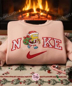 Bart Simpson Xmas Embroidered Shirt, Cartoon Embroidered Hoodie, Best Christmas Gift 1 Bart Simpson Xmas Embroidered Shirt, Cartoon Embroidered Hoodie, Best Christmas Gift (3)