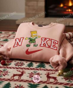 Bart Simpson Xmas Embroidered Shirt, Cartoon Embroidered Hoodie, Best Christmas Gift 1 Bart Simpson Xmas Embroidered Shirt, Cartoon Embroidered Hoodie, Best Christmas Gift (1)