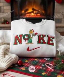 Bert Xmas Embroidered Shirt, Sesame Street Embroidered Hoodie, Best Christmas Gift