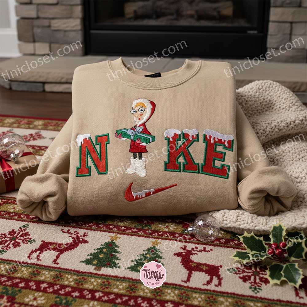 Candace Xmas Embroidered Shirt, Phineas And Ferb Cartoon Embroidered Hoodie, Best Christmas Gift Candace Xmas Embroidered Shirt, Phineas And Ferb Cartoon Embroidered Hoodie, Best Christmas Gift