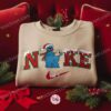 Cookie Monster Xmas Embroidered Shirt, Sesame Street Embroidered Hoodie, Best Christmas Gift