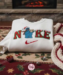 Cookie Monster Xmas Embroidered Shirt, Sesame Street Embroidered Hoodie, Best Christmas Gift 1 Cookie Monster Xmas Embroidered Shirt, Sesame Street Embroidered Hoodie, Best Christmas Gift (2)