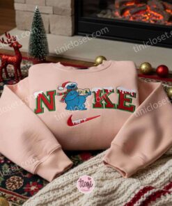 Cookie Monster Xmas Embroidered Shirt, Sesame Street Embroidered Hoodie, Best Christmas Gift 2 Cookie Monster Xmas Embroidered Shirt, Sesame Street Embroidered Hoodie, Best Christmas Gift (3)